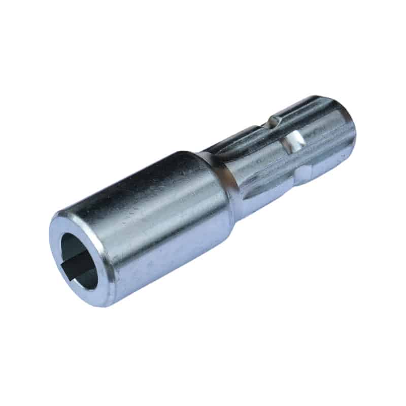 Manchon femelle cylindrique 25 mm claveté et PTO 6 cannelures