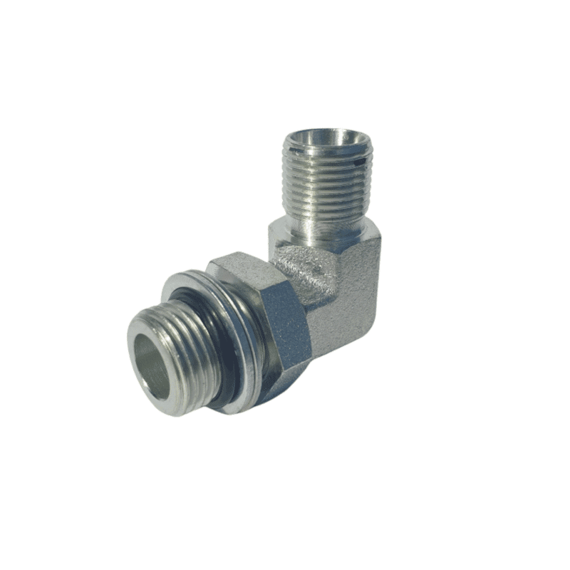 Raccord hydraulique coudé 90 ° mal 1/2 BSP et 18x150 12L