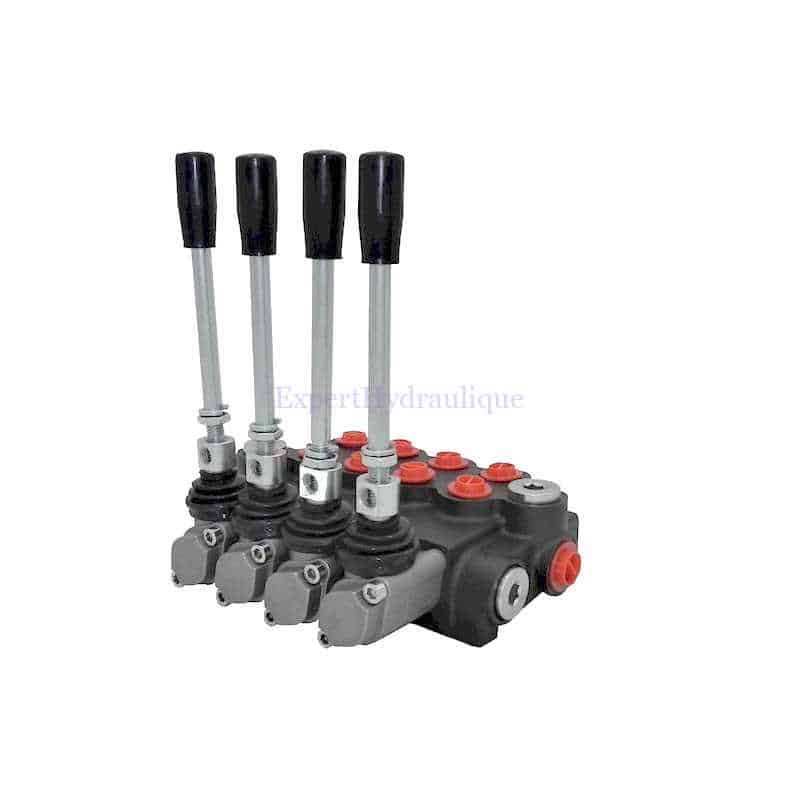 Dsitributeur hydraulique manuel 4 fonctions double effet