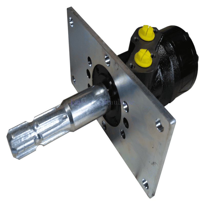 Moteur avec support droit et manchon cannelé 25 mm