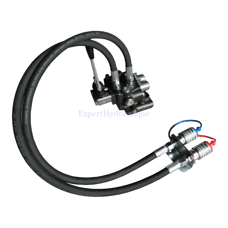 Kit distributeur massey serie 100 200 avec flexibles coupleurs et raccords