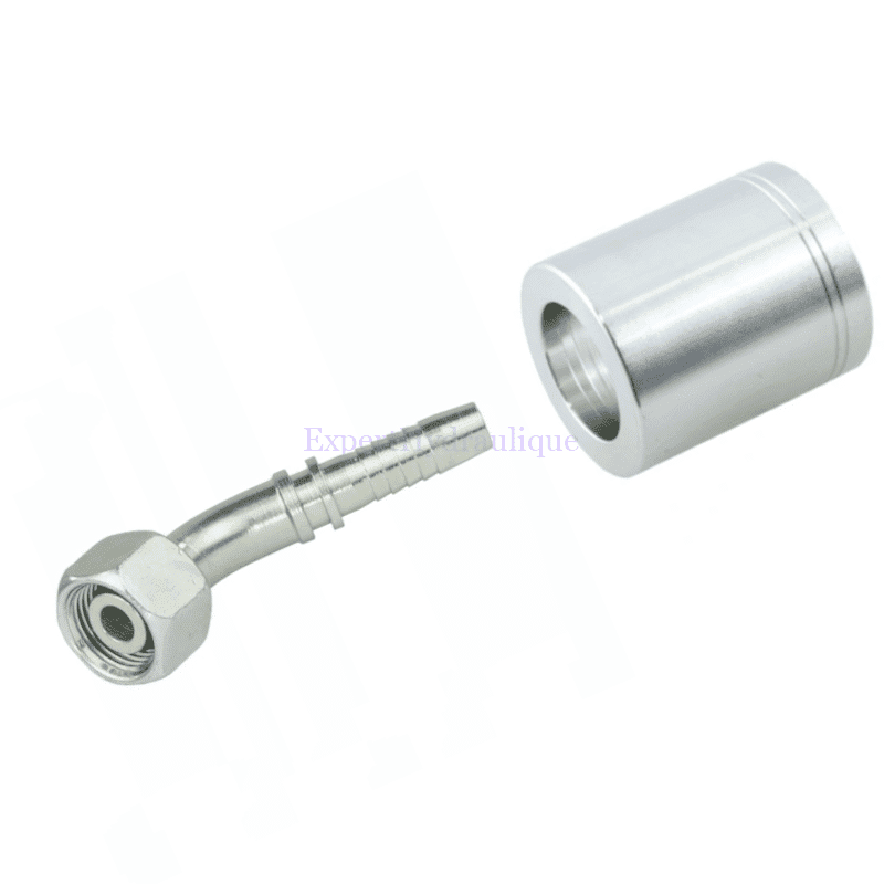 jupe + embout femelle coudé 45 DKOL45