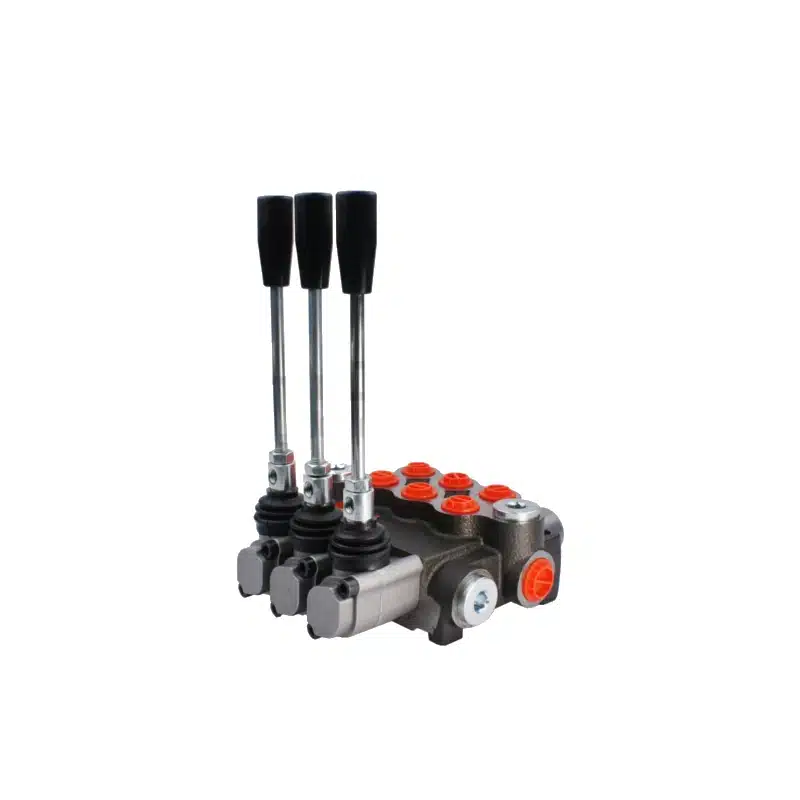 Distributeurs hydraulique avec trois fonctions double effet flottantes.