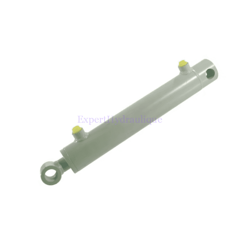 Vérin hydraulique double effet avec fixations classiques