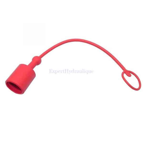 Protection de coupleur 1/2 male de couleur rouge