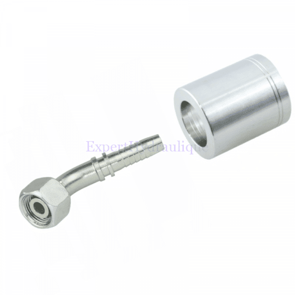jupe + embout femelle coudé 45 DKOL45