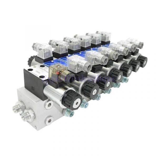 Distributeur hydraulique électrique 50L 6 fonctions + limiteur – Image 1