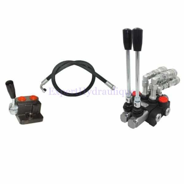 Kit distributeur 2 DE pour Massey avec sorties coupleurs – Image 1