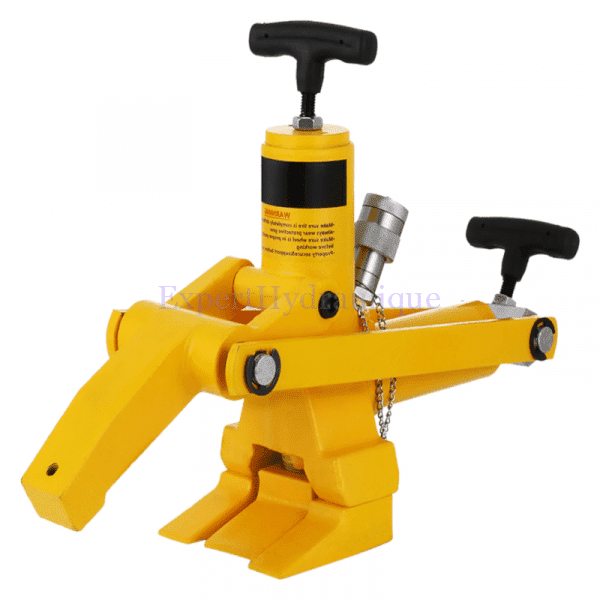 Détalonneur de pneu hydraulique 700 bars max. Ce détalonneur de pneu agricole permet de bien séparer le talon du pneu de la jante sans endommager ni l'un ni l'autre.