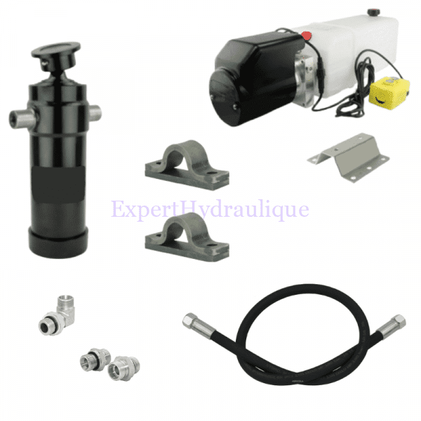 Kit hydraulique pour remorque 12 volts 12 tonnes course 1432.