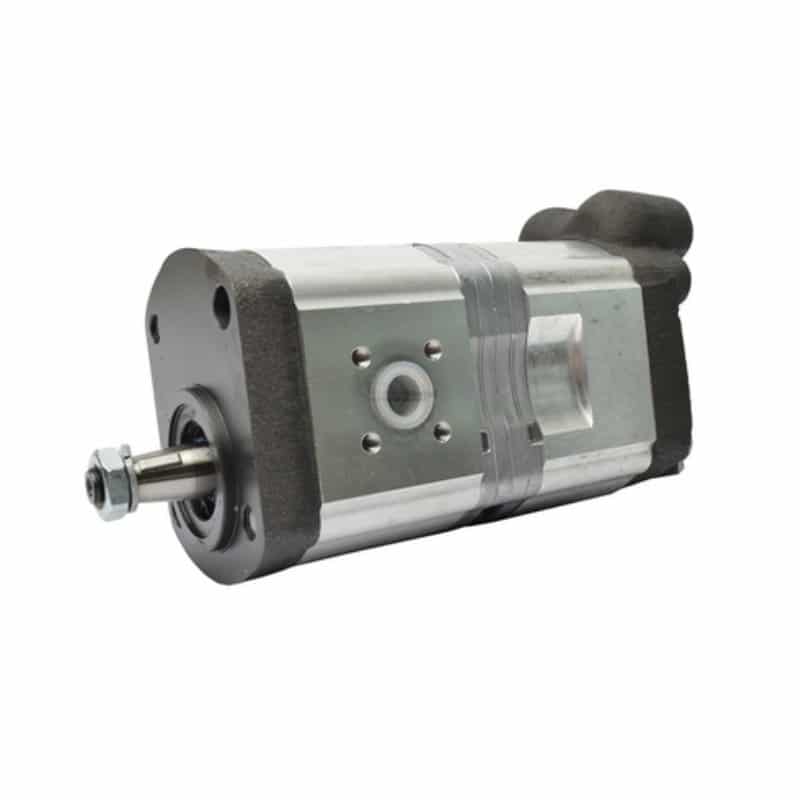 Pompe double tracteur CASE IH avec régulateur en flasque arrière