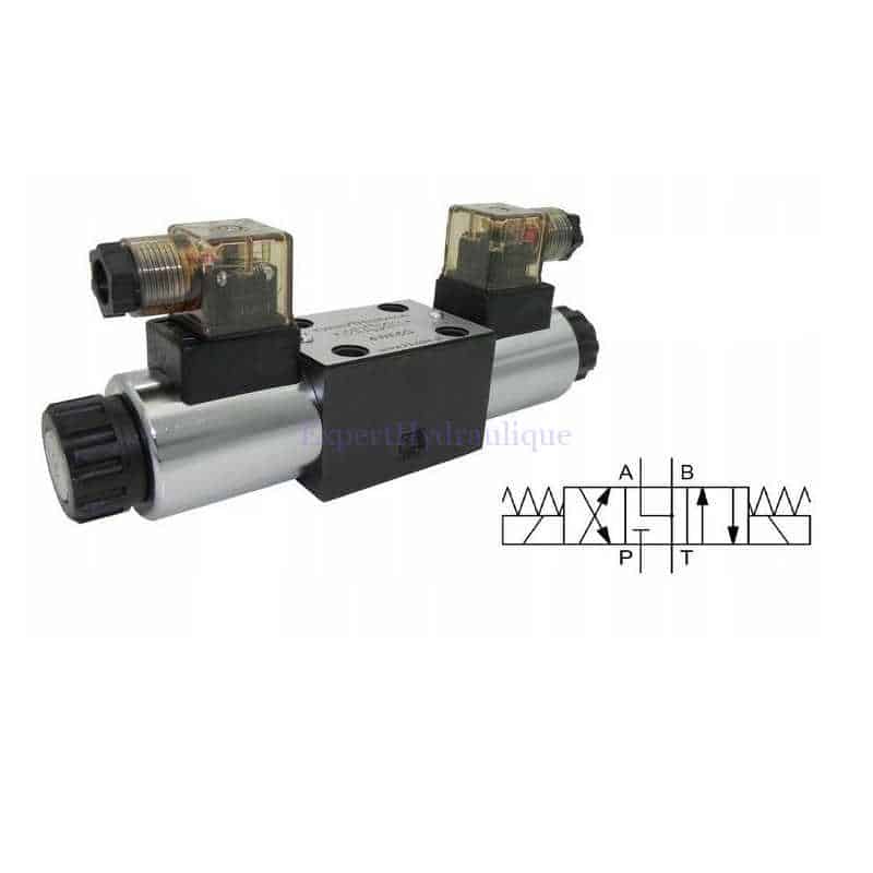 CETOP 3 12 Volts chaise inversée en position milieu