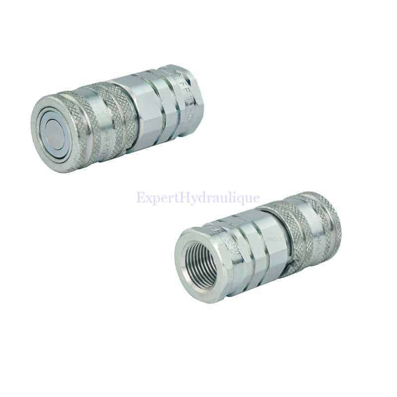 COUPL012FPLAT Coupleur face plane 1/2 BSP ISO 16028