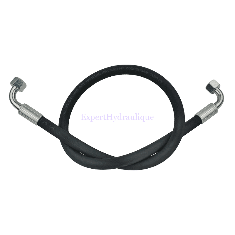Flexible hydraulique 2 écrous coudés Flexible hydraulique 2 écrous coudés