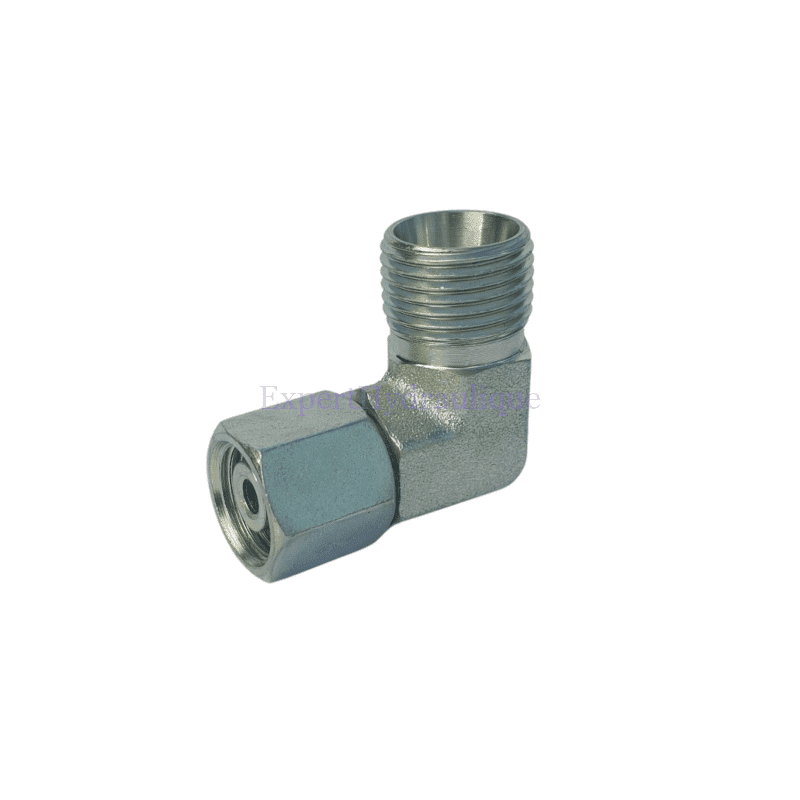 Raccord coudé mâle Métrique - femelle Métrique.