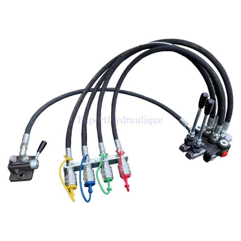 Kit distribution deux fonctions double effet avec sorties coupleurs.