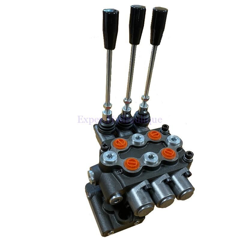 Selecteur et distributeur Massey Ferguson série 100 et 200. Selecteur en position milieu