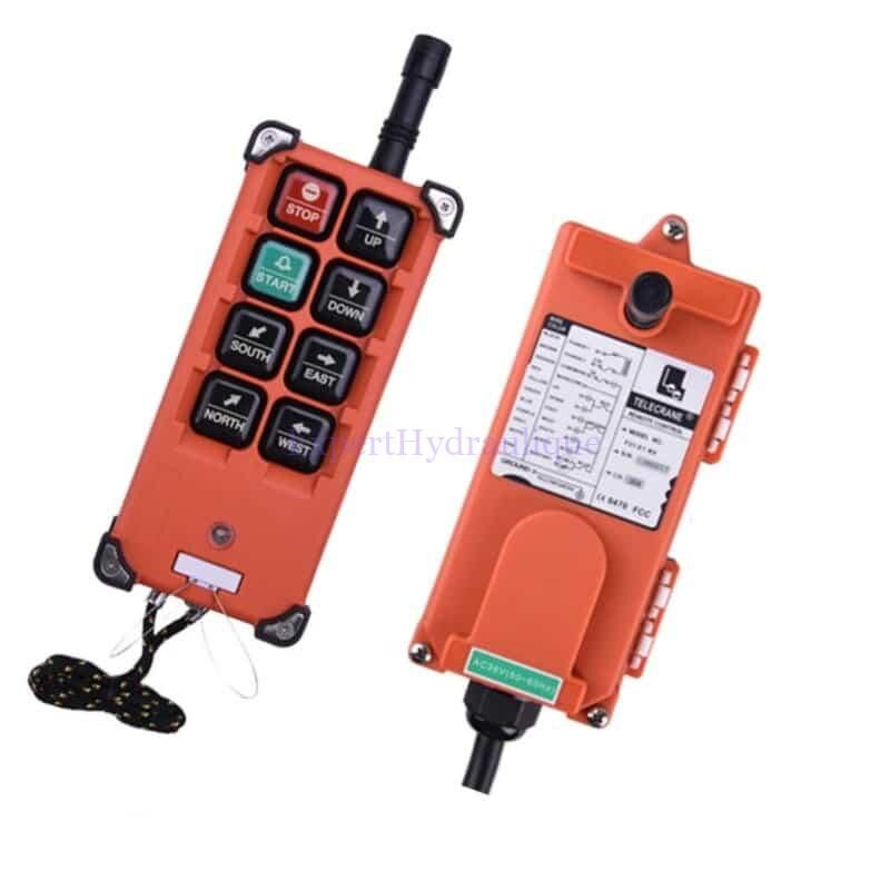 Radio commande 6 boutons / 6 fonctions. Sécurité de mise en marche de la radio commande