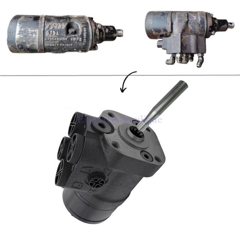 OMAS003 GEMMER HYDRAGUIDE remplacement en DANFOSS version LS. Montage sur MASEEY FERGUSON