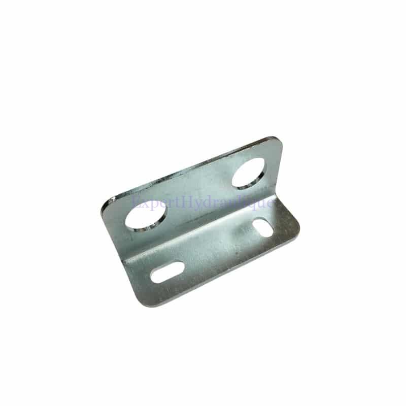 Support deux coupleurs en acier galvanisé