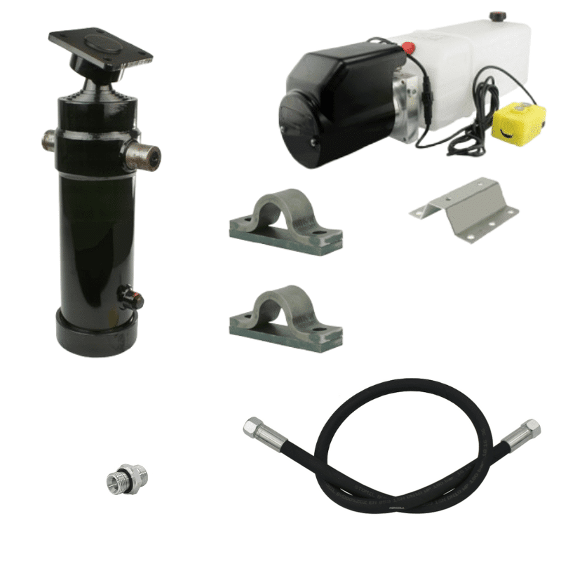 Kit hydraulique pour remorque 24 volts 8 tonnes course 1300.