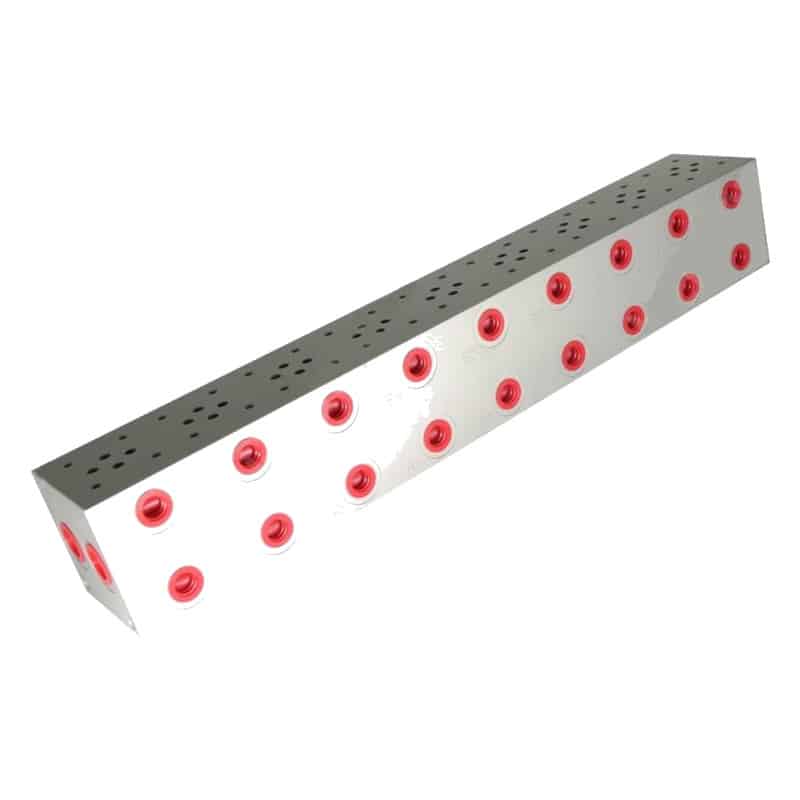 Embase 9 postes Cetop 3 distributeur hydraulique avec limiteur de pression.