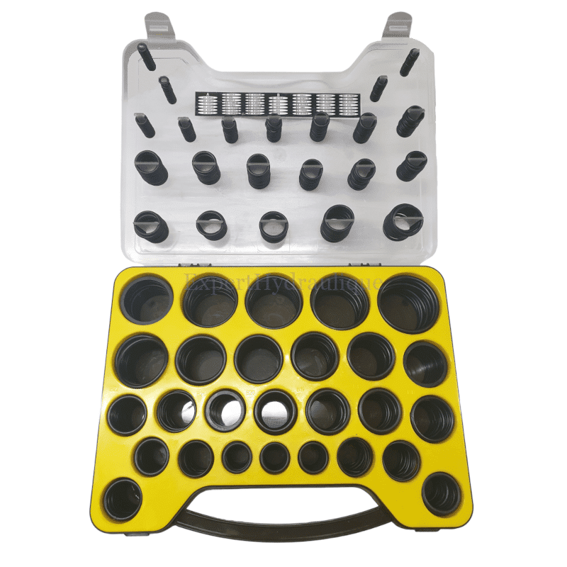 Mallette de joints toriques pour engins CAT et JCB.