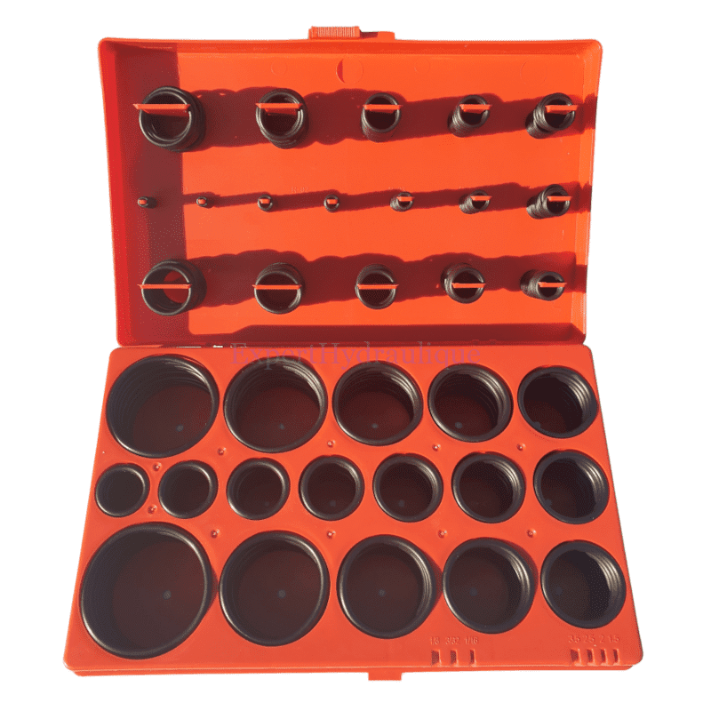 Mallette 419 pièces joints toriques format métrique.