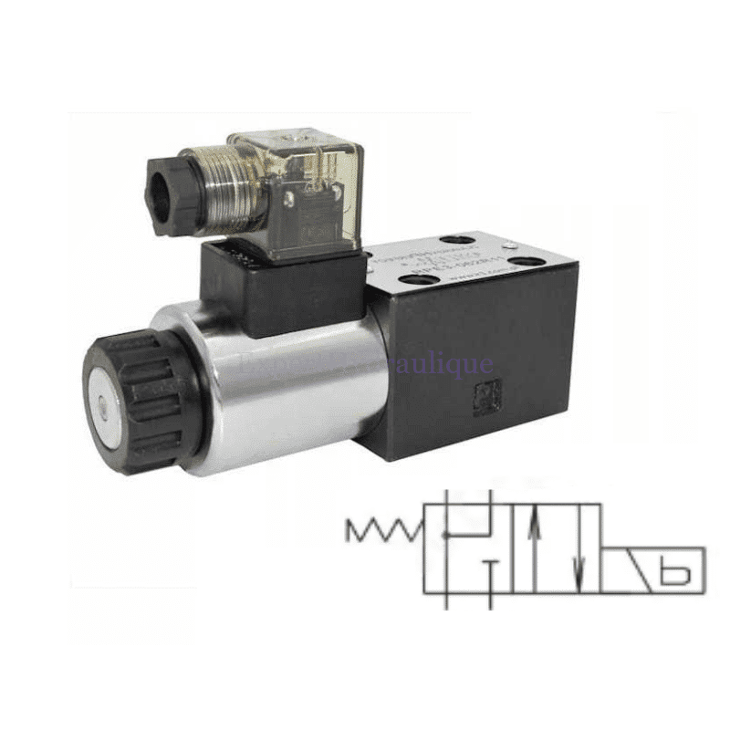 Distributeur électrique CETOP A B communicant vers P-parallèle Distributeur électrique CETOP A B communicant vers P-parallèle.