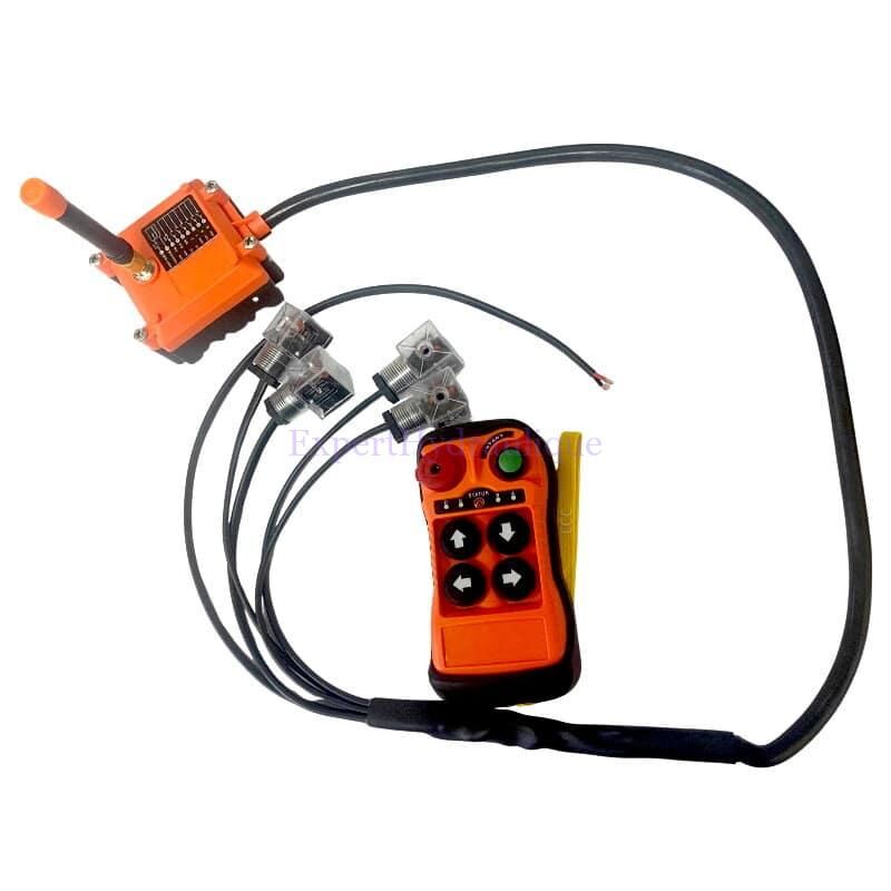 Radio commande 4 boutons avec faisceau 4 prises hirschman