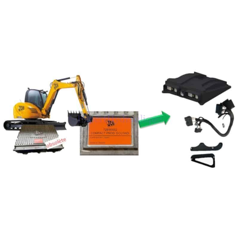 Kit de remplacement calculateur ECU pour Pelle JCB 8080