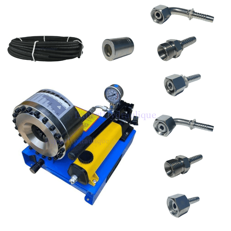 Kit sertissage départ (Sertisseuse, Tuyaux, Embouts, Jupes)