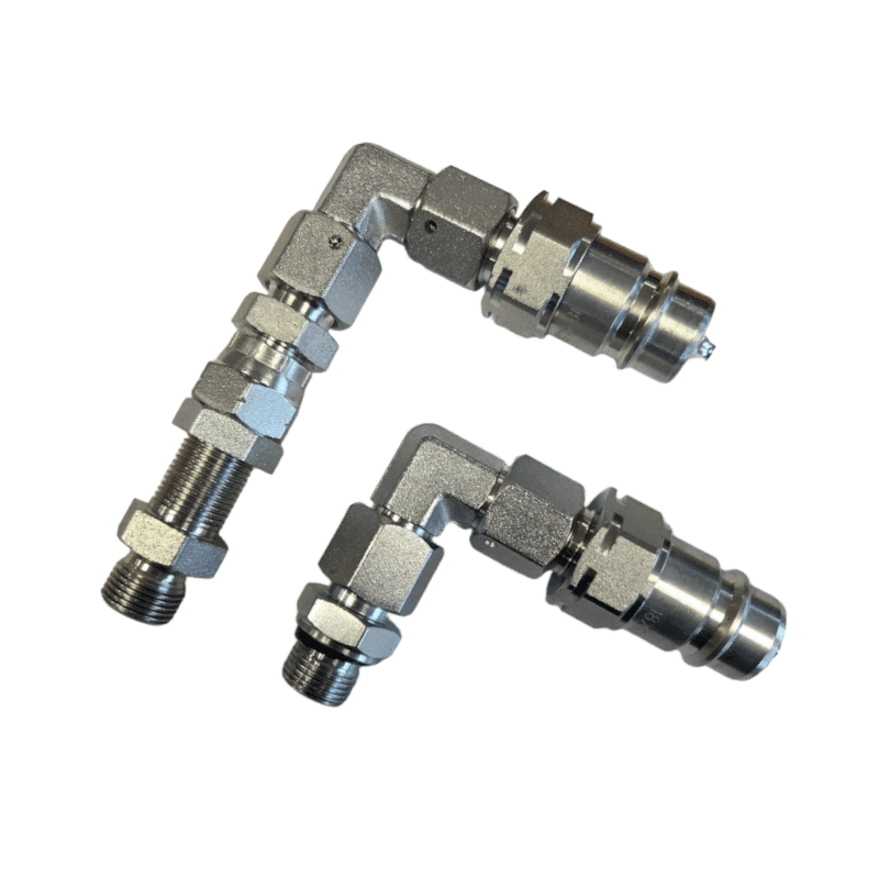 Kit raccords push pull 1-2 pour un double effet distributeur 40L Mâle