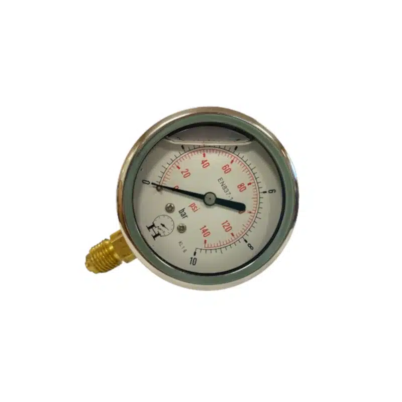 Manomètre 10 bar Manomètre 0 - 10 bars diamètre 63 mm prise verticale – Image 1
