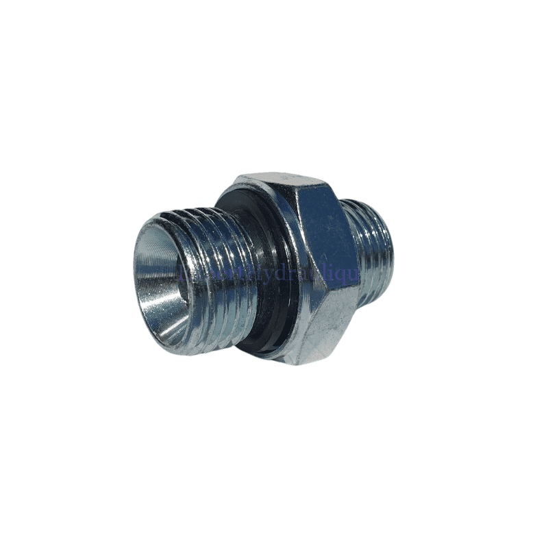 Raccord droit adaptateur BSP avec joint et Métrique
