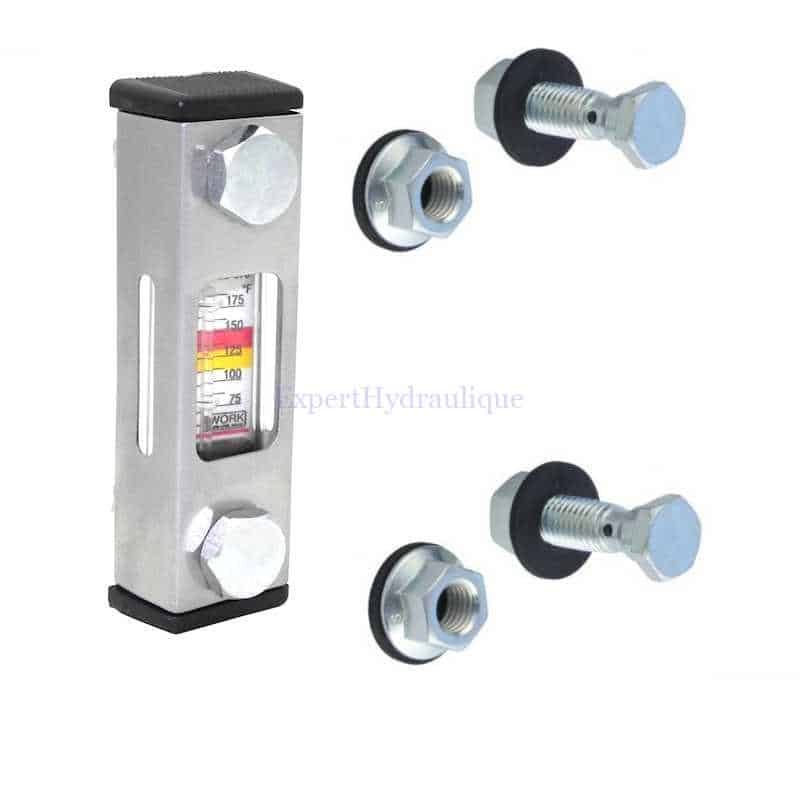 FGINDIC076T Niveau d'huile avec thermomètre pour réservoir hydraulique