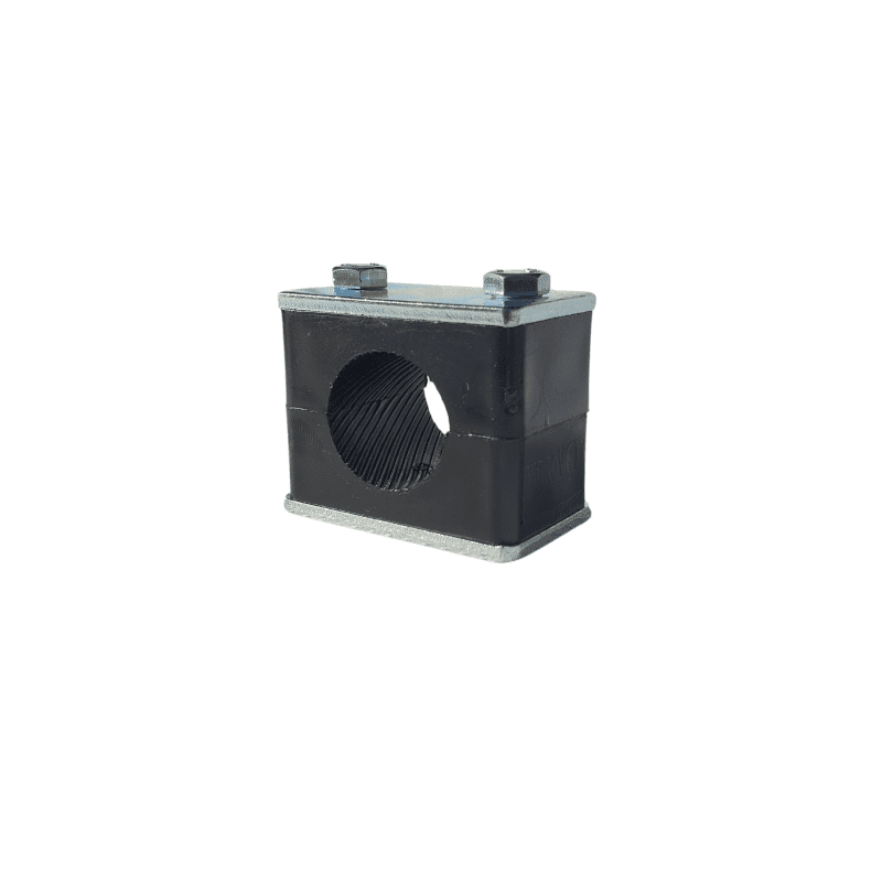 Colliers-de-serrage-1-trou-vue-de-cote Colliers de serrage pour un tuyau hydraulique soudable.