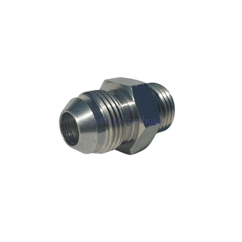 Raccord adaptateur mâle JIC et mâle ORFS.