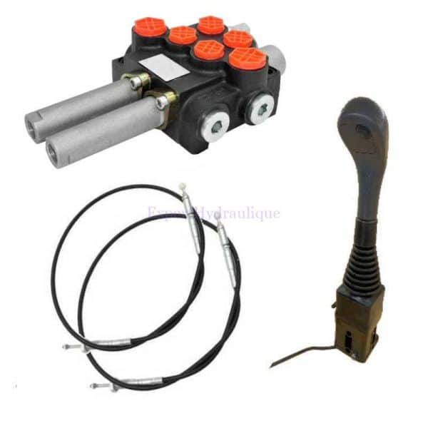 Kit chargeur deux double effet commande par joystick