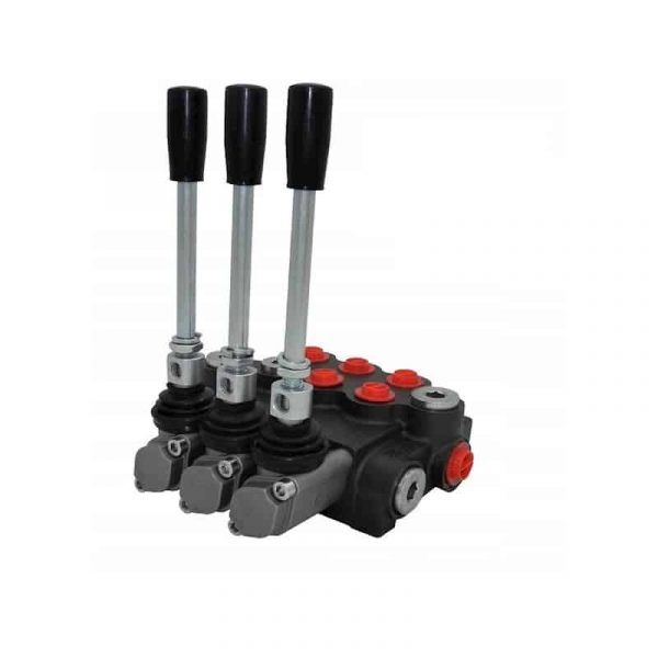 Distributeur hydraulique trois double effet 40 l/mn monobloc