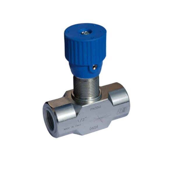 Regulateur-de-debit-12 Un restricteur de débit hydraulique bidirectionnel en 1/2BSP.