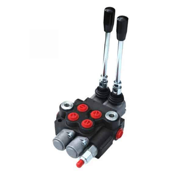 Distributeur deux fonctions double effet Distributeur hydraulique monobloc deux fonctions double effets 40 l/min.
