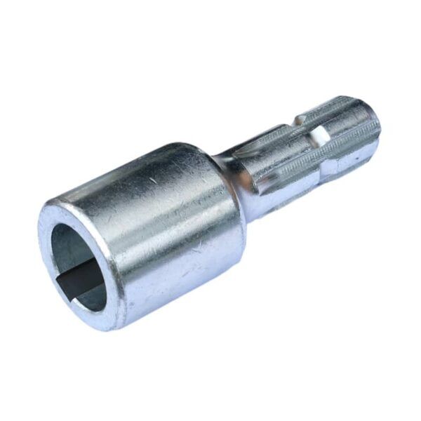 Manchon femelle 40mm claveté et PTO mâle 6 cannelures.
