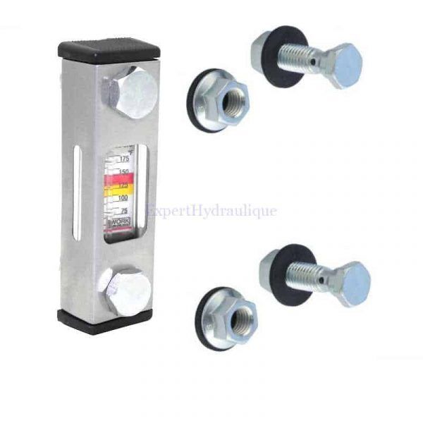 FGINDIC076T Niveau d'huile avec thermomètre pour réservoir hydraulique