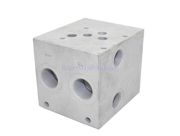 Embase CETOP5 1 POSTE Embase CETOP 5 un poste sans limiteur de pression