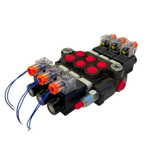 Distributeur-electrique-3-fonctions Distributeur électrique 3 double effet 12 ou 24V