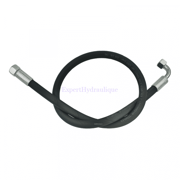 Flexible Droit F coudé F Flexible hydraulique avec un raccord Droit Femelle et un raccord coudé Femelle