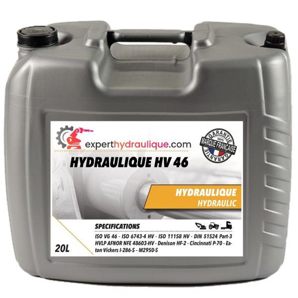 HV46L20 Huile hydraulique en bidon de 20 litres