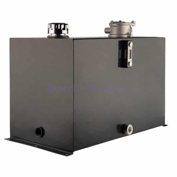 RESERV100L Réservoir hydraulique 100 litres équipé filtre retour bouchon de remplissage et raccord aimanté