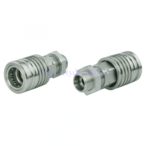 Coupleur push pull ISO A Femelle - passe cloison mâle Coupleur push pull ISO A Femelle - passe cloison mâle